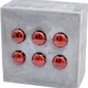 Illustration for article titled Concrete Nixie Clock Tells Time, Requires a Sturdy Table